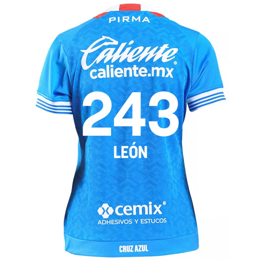 Niño Camiseta Cristhian León #243 Cielo Azul 1ª Equipación 2024/25 La Camisa Perú