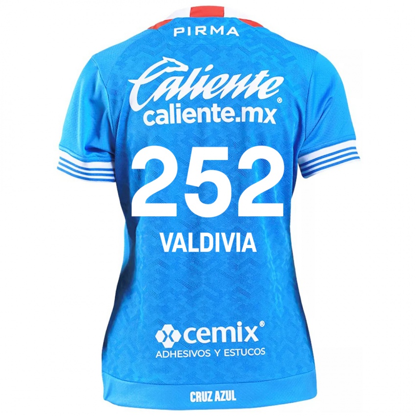 Niño Camiseta Christian Valdivia #252 Cielo Azul 1ª Equipación 2024/25 La Camisa Perú