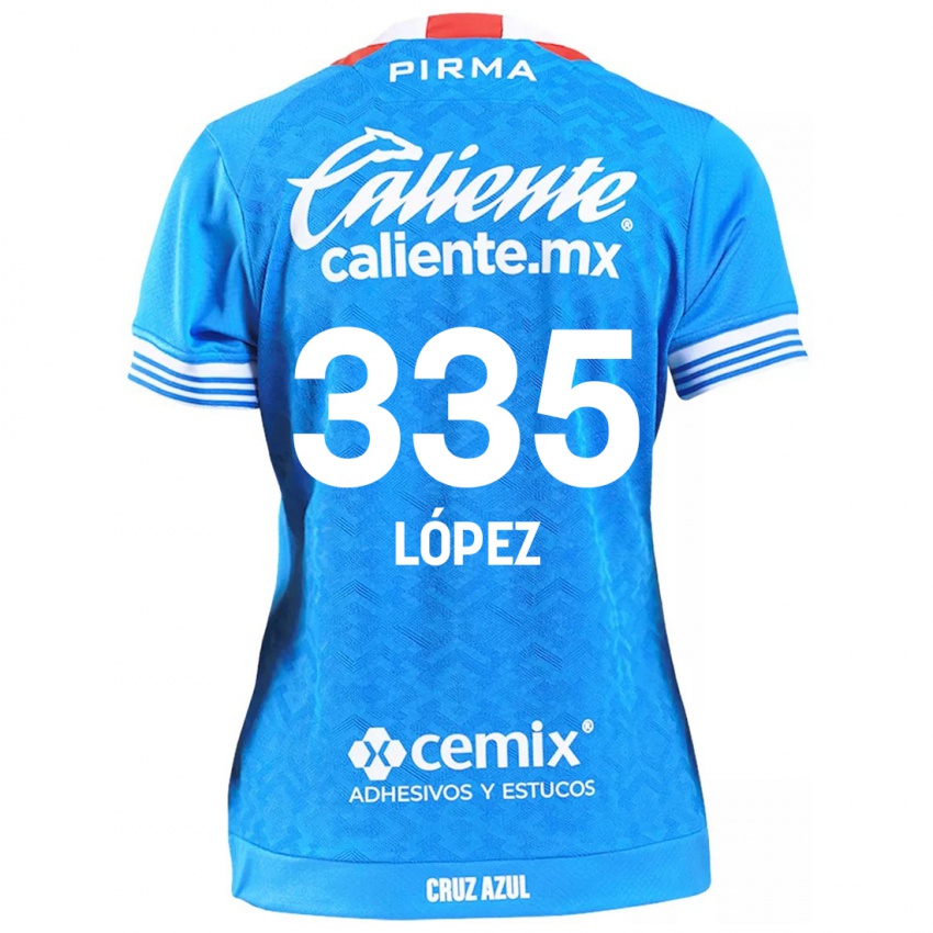 Niño Camiseta Alfredo López #335 Cielo Azul 1ª Equipación 2024/25 La Camisa Perú