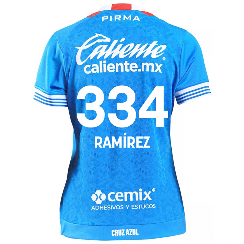 Niño Camiseta Mauricio Ramírez #334 Cielo Azul 1ª Equipación 2024/25 La Camisa Perú