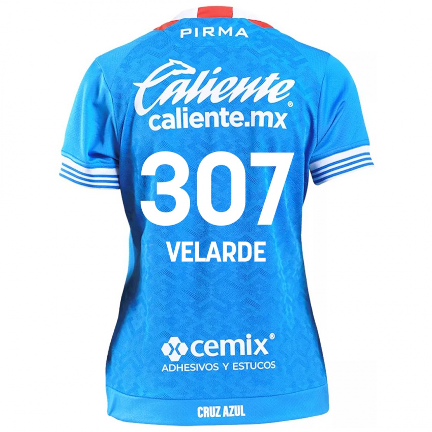 Niño Camiseta Juan Velarde #307 Cielo Azul 1ª Equipación 2024/25 La Camisa Perú