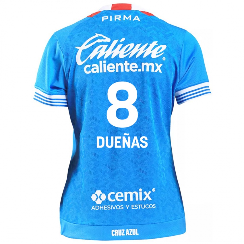 Niño Camiseta Jesus Duenas #8 Cielo Azul 1ª Equipación 2024/25 La Camisa Perú