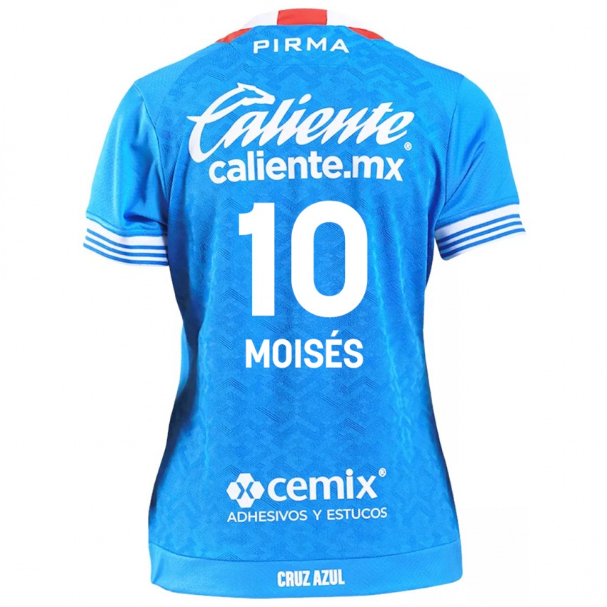 Niño Camiseta Moisés Vieira #10 Cielo Azul 1ª Equipación 2024/25 La Camisa Perú