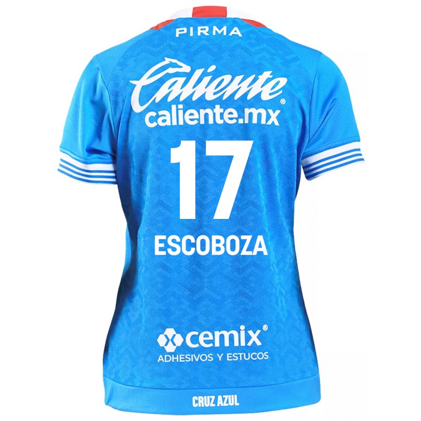 Niño Camiseta Alonso Escoboza #17 Cielo Azul 1ª Equipación 2024/25 La Camisa Perú