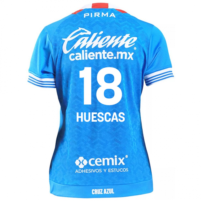 Niño Camiseta Rodrigo Huescas #18 Cielo Azul 1ª Equipación 2024/25 La Camisa Perú