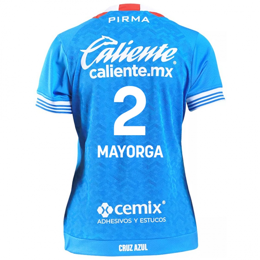 Niño Camiseta Alejandro Mayorga #2 Cielo Azul 1ª Equipación 2024/25 La Camisa Perú