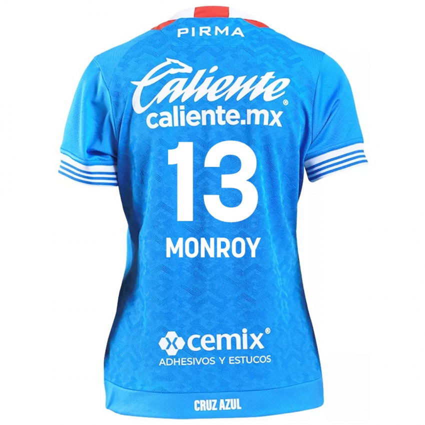 Niño Camiseta Daniela Monroy #13 Cielo Azul 1ª Equipación 2024/25 La Camisa Perú