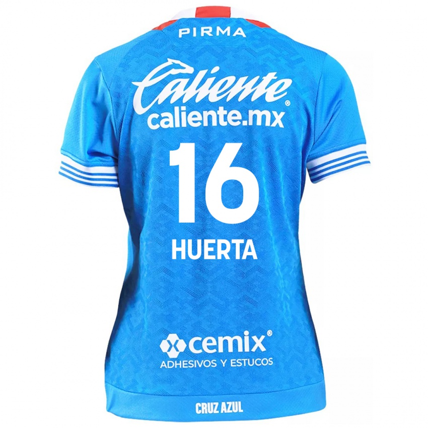 Niño Camiseta Ana Gabriela Huerta #16 Cielo Azul 1ª Equipación 2024/25 La Camisa Perú