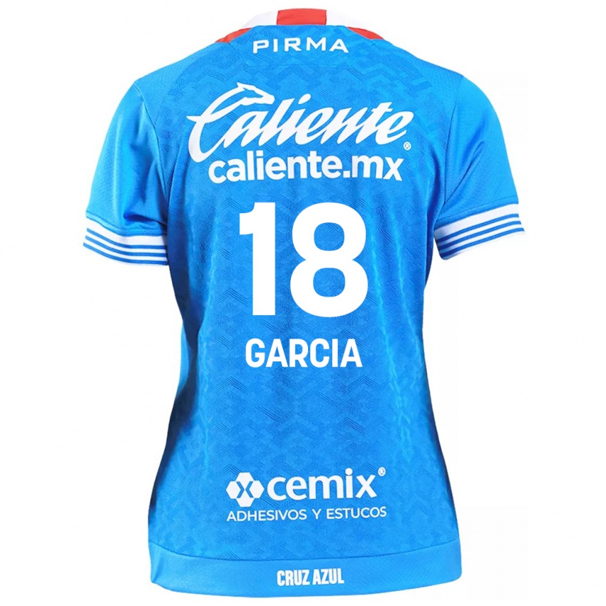 Niño Camiseta Diana Garcia #18 Cielo Azul 1ª Equipación 2024/25 La Camisa Perú