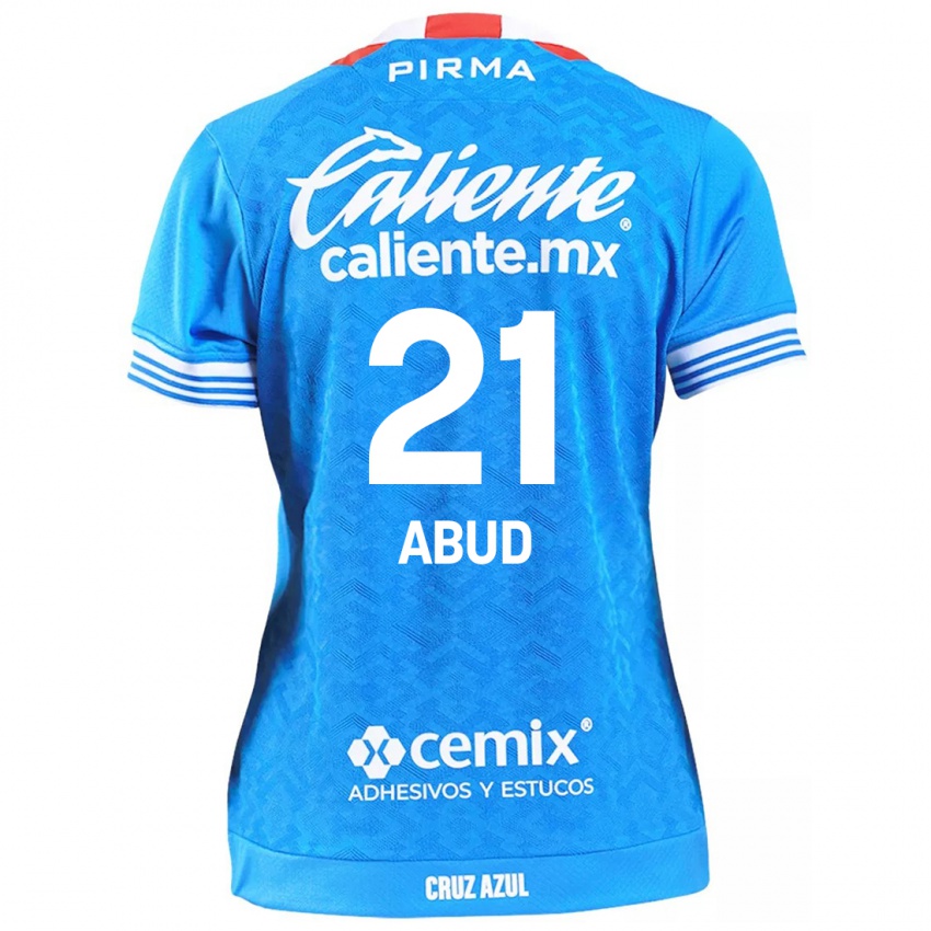 Niño Camiseta Karime Abud #21 Cielo Azul 1ª Equipación 2024/25 La Camisa Perú