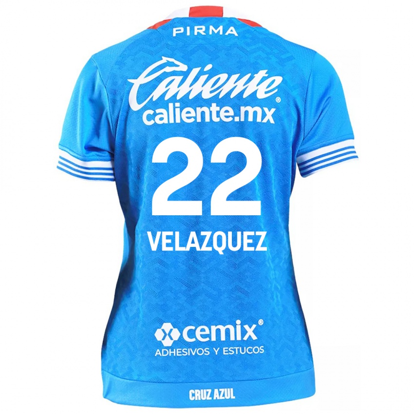 Niño Camiseta Hireri Velazquez #22 Cielo Azul 1ª Equipación 2024/25 La Camisa Perú