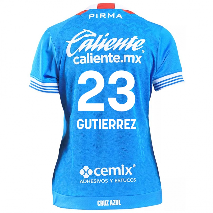 Niño Camiseta Ivonne Gutierrez #23 Cielo Azul 1ª Equipación 2024/25 La Camisa Perú