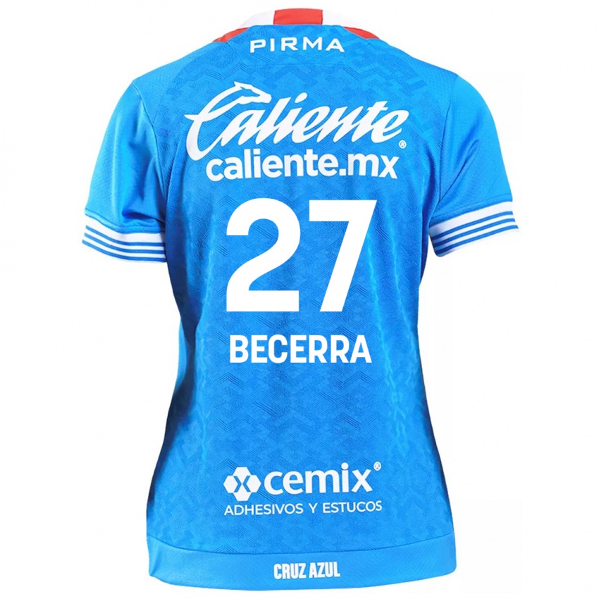 Niño Camiseta Ana Becerra #27 Cielo Azul 1ª Equipación 2024/25 La Camisa Perú