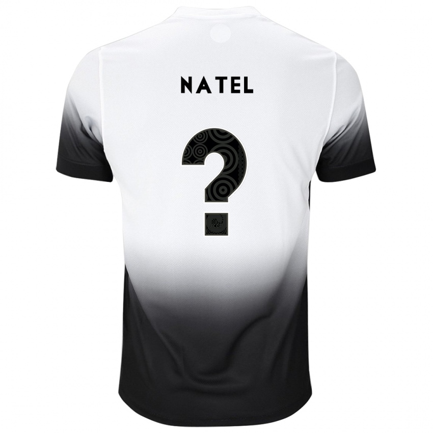 Niño Camiseta Leo Natel #0 Blanco Negro 1ª Equipación 2024/25 La Camisa Perú