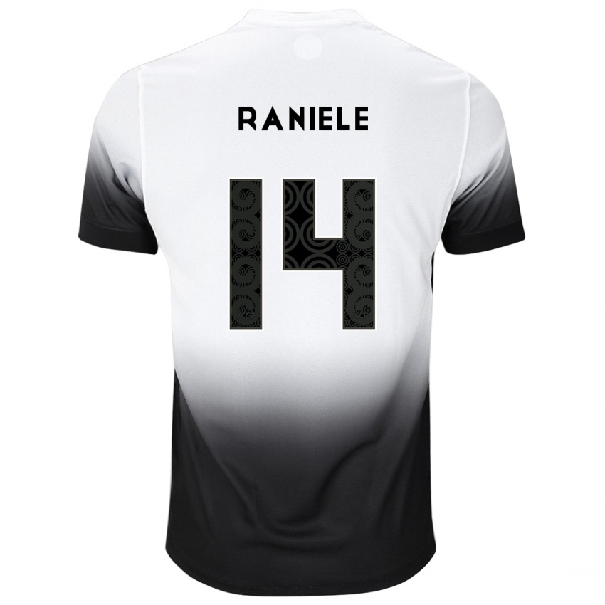 Niño Camiseta Raniele #14 Blanco Negro 1ª Equipación 2024/25 La Camisa Perú