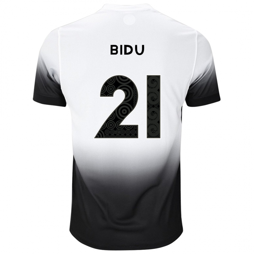 Niño Camiseta Matheus Bidu #21 Blanco Negro 1ª Equipación 2024/25 La Camisa Perú