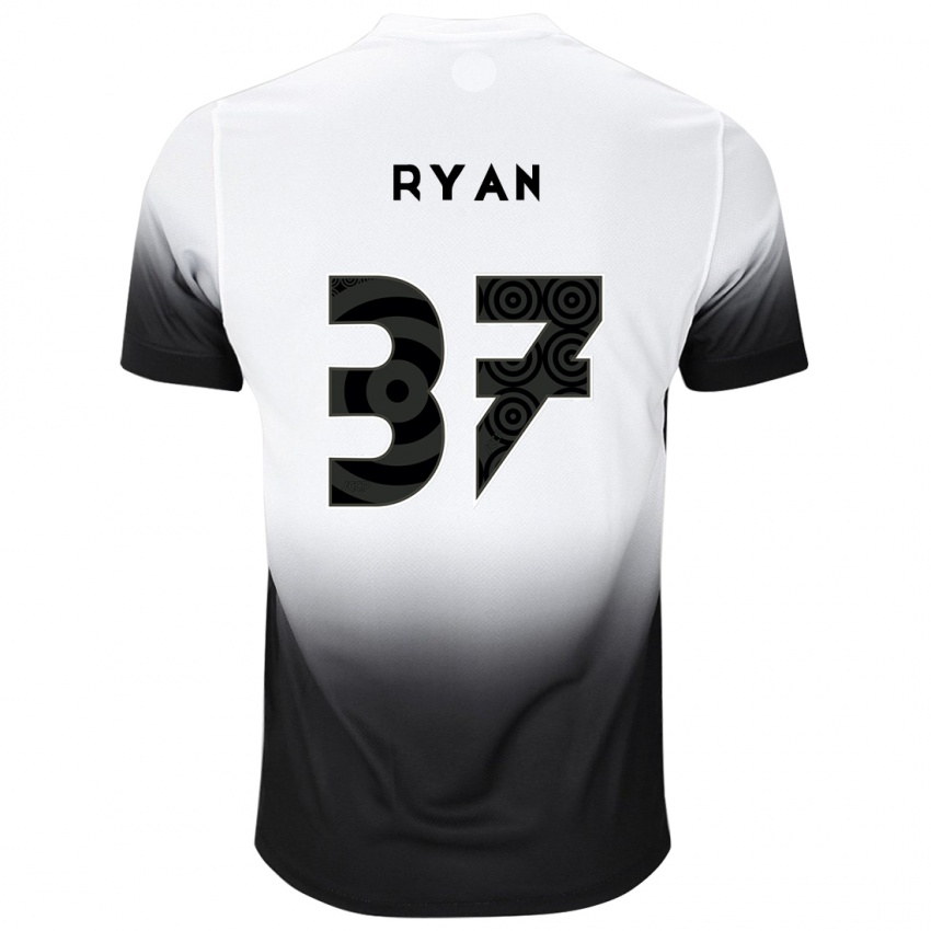 Niño Camiseta Ryan #37 Blanco Negro 1ª Equipación 2024/25 La Camisa Perú