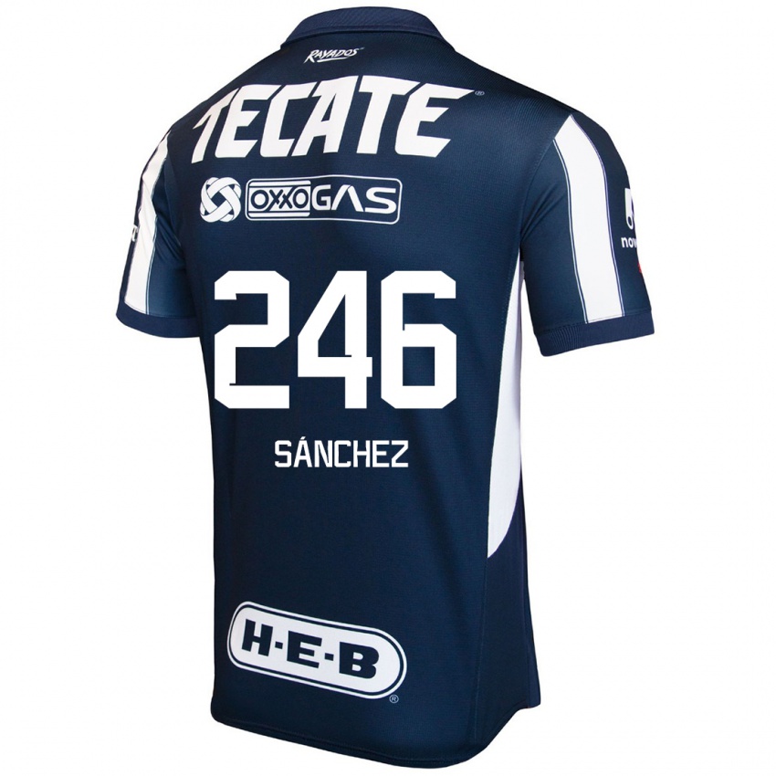 Niño Camiseta Diego Sánchez #246 Azul Rojo Blanco 1ª Equipación 2024/25 La Camisa Perú