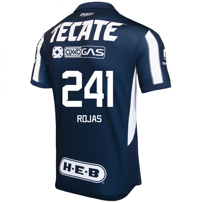 Niño Camiseta Luis Rojas #241 Azul Rojo Blanco 1ª Equipación 2024/25 La Camisa Perú