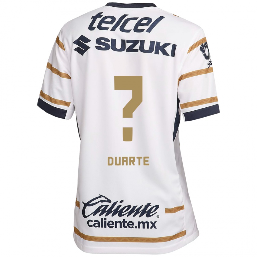 Niño Camiseta Rubén Duarte #0 Obsidiana Blanca 1ª Equipación 2024/25 La Camisa Perú