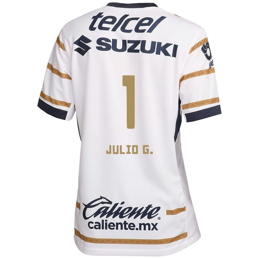 Niño Camiseta Julio González #1 Obsidiana Blanca 1ª Equipación 2024/25 La Camisa Perú