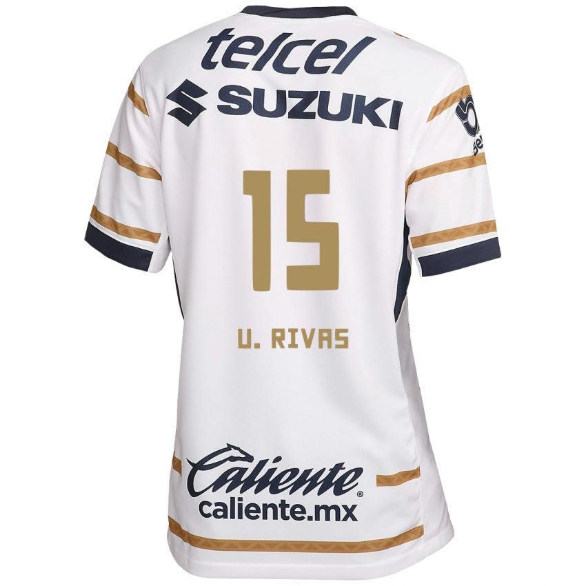 Niño Camiseta Ulises Rivas #15 Obsidiana Blanca 1ª Equipación 2024/25 La Camisa Perú