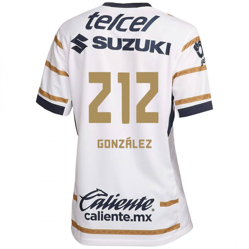 Niño Camiseta José González #212 Obsidiana Blanca 1ª Equipación 2024/25 La Camisa Perú