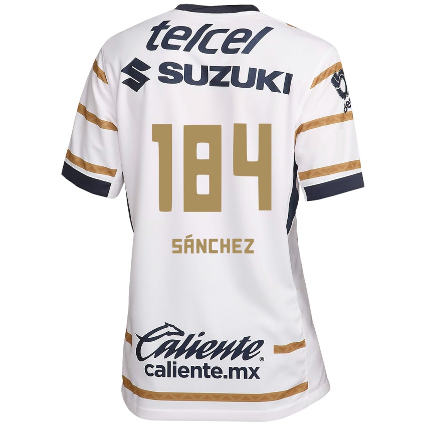 Niño Camiseta Manuel Sánchez #184 Obsidiana Blanca 1ª Equipación 2024/25 La Camisa Perú