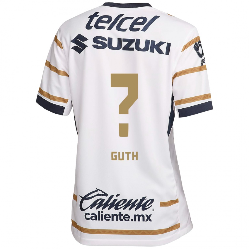 Niño Camiseta Tiago Guth #0 Obsidiana Blanca 1ª Equipación 2024/25 La Camisa Perú