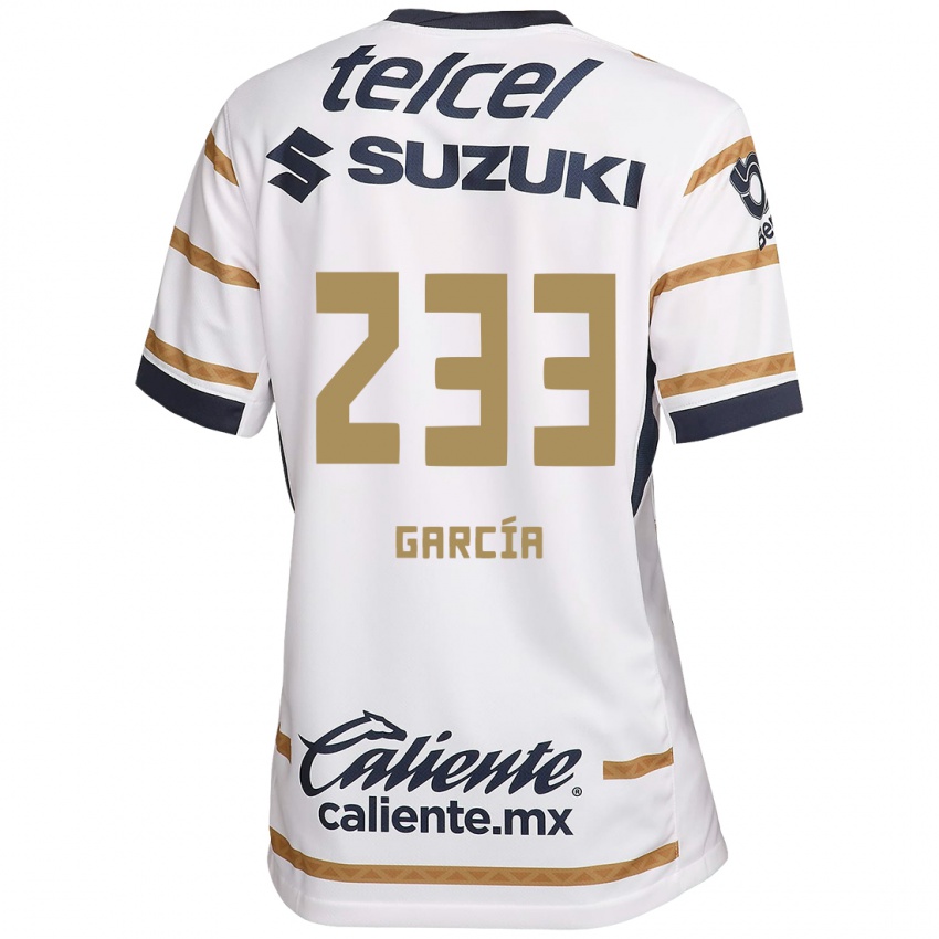 Niño Camiseta Carlos García #233 Obsidiana Blanca 1ª Equipación 2024/25 La Camisa Perú