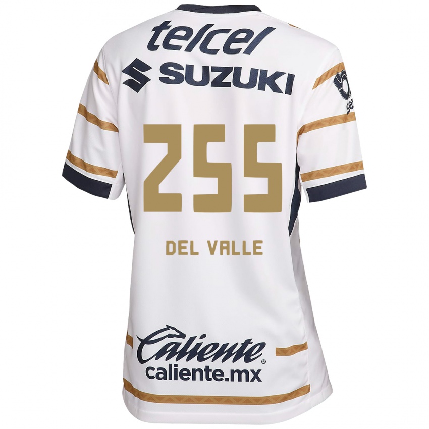 Niño Camiseta Yonathan Del Valle #255 Obsidiana Blanca 1ª Equipación 2024/25 La Camisa Perú