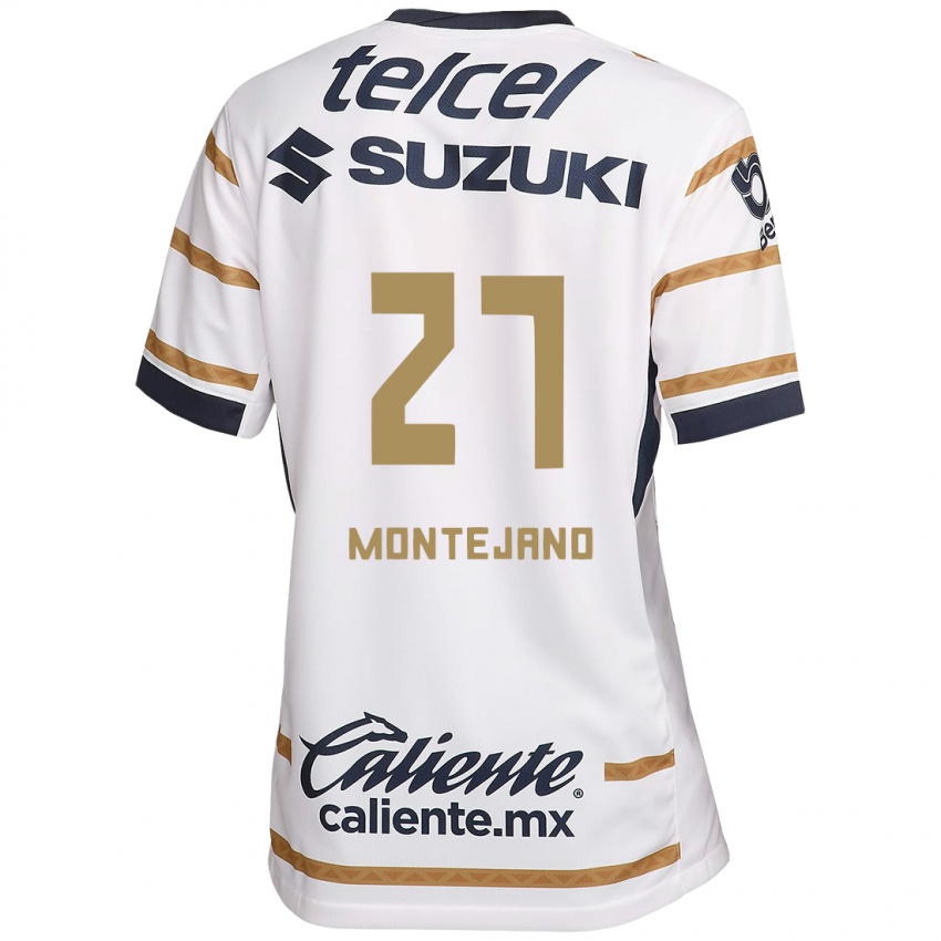 Niño Camiseta Emanuel Montejano #27 Obsidiana Blanca 1ª Equipación 2024/25 La Camisa Perú