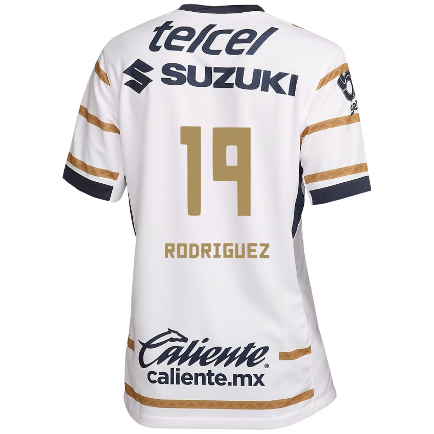 Niño Camiseta Yaneisy Rodriguez #19 Obsidiana Blanca 1ª Equipación 2024/25 La Camisa Perú