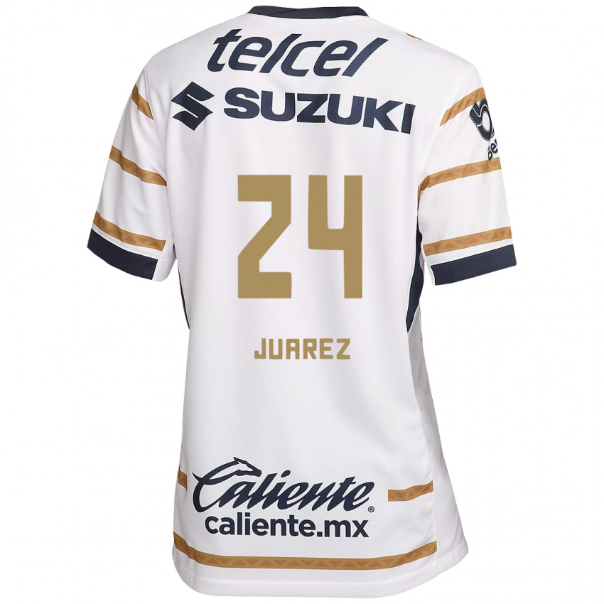 Niño Camiseta Gabriela Juarez #24 Obsidiana Blanca 1ª Equipación 2024/25 La Camisa Perú