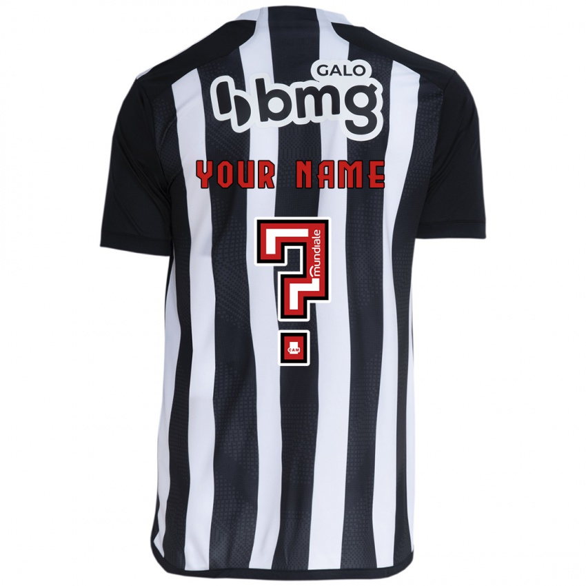 Niño Camiseta Su Nombre #0 Blanco Negro 1ª Equipación 2024/25 La Camisa Perú