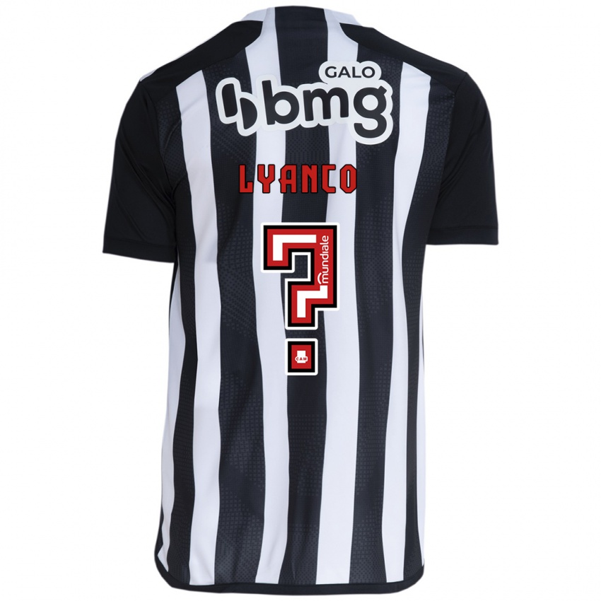 Niño Camiseta Lyanco #0 Blanco Negro 1ª Equipación 2024/25 La Camisa Perú