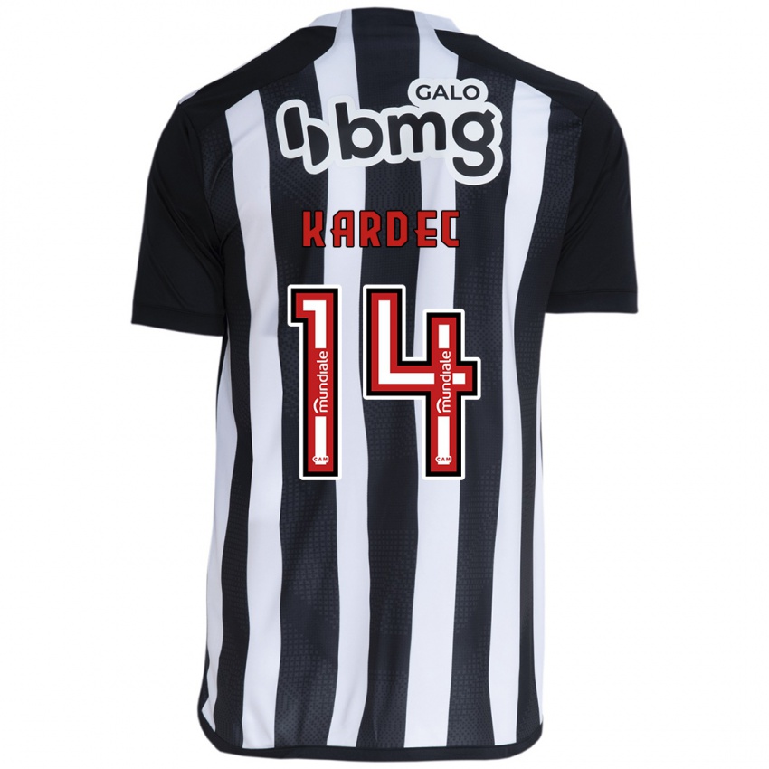 Niño Camiseta Alan Kardec #14 Blanco Negro 1ª Equipación 2024/25 La Camisa Perú