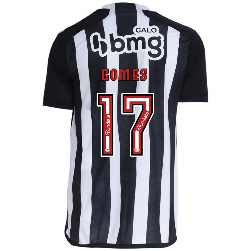 Niño Camiseta Igor Gomes #17 Blanco Negro 1ª Equipación 2024/25 La Camisa Perú