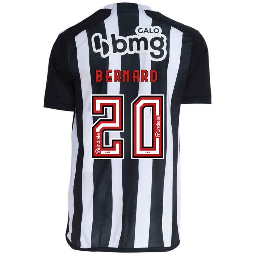 Niño Camiseta Bernard #20 Blanco Negro 1ª Equipación 2024/25 La Camisa Perú