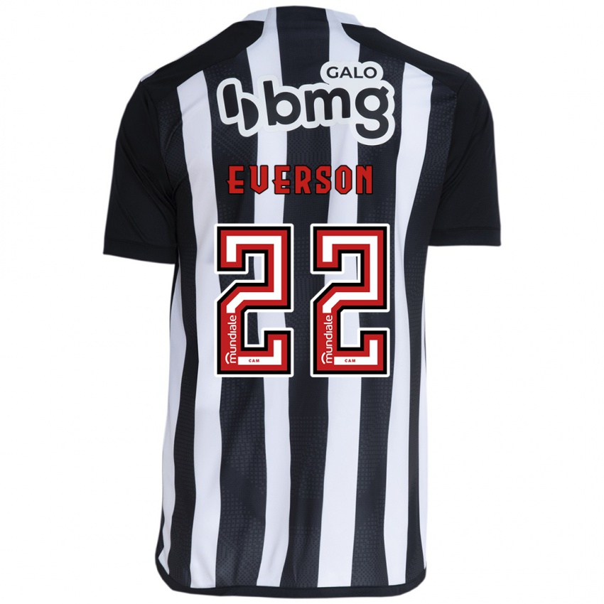 Niño Camiseta Everson #22 Blanco Negro 1ª Equipación 2024/25 La Camisa Perú