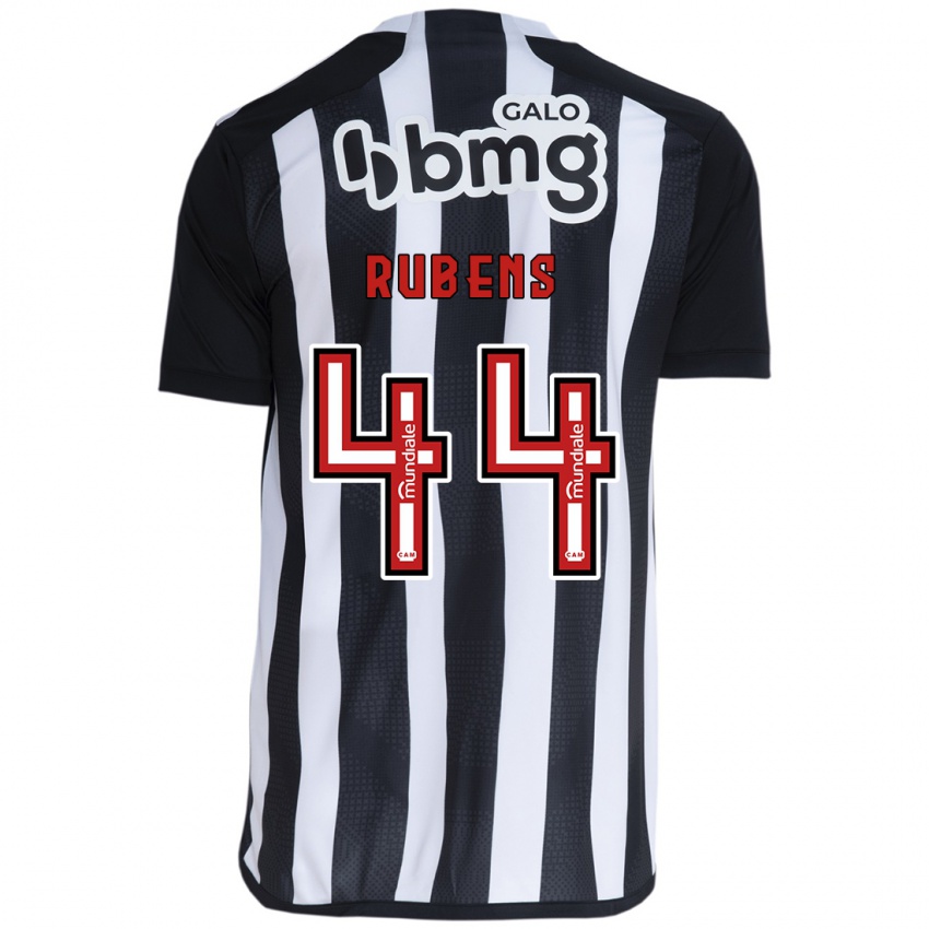 Niño Camiseta Rubens #44 Blanco Negro 1ª Equipación 2024/25 La Camisa Perú