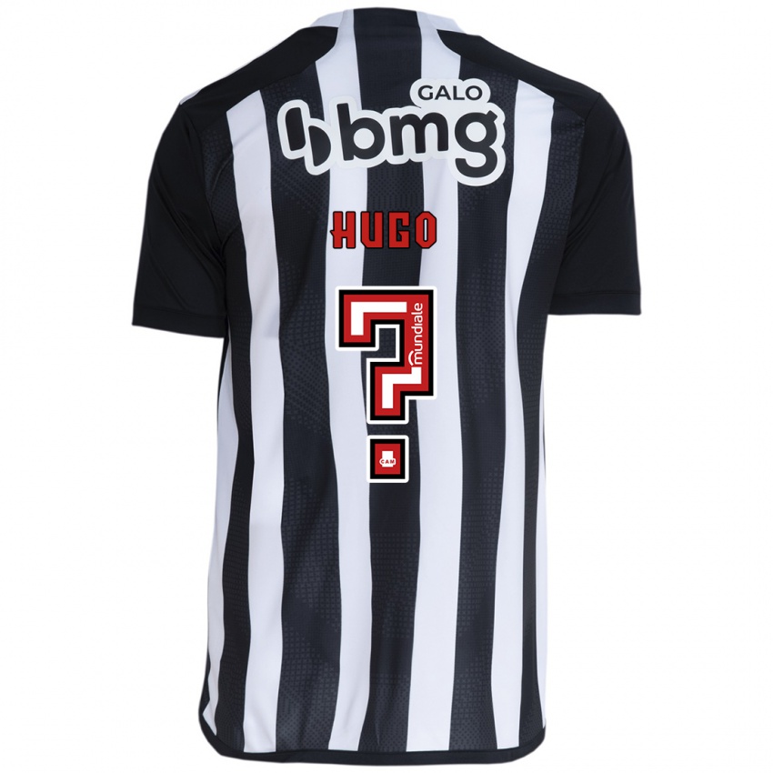 Niño Camiseta Victor Hugo #0 Blanco Negro 1ª Equipación 2024/25 La Camisa Perú