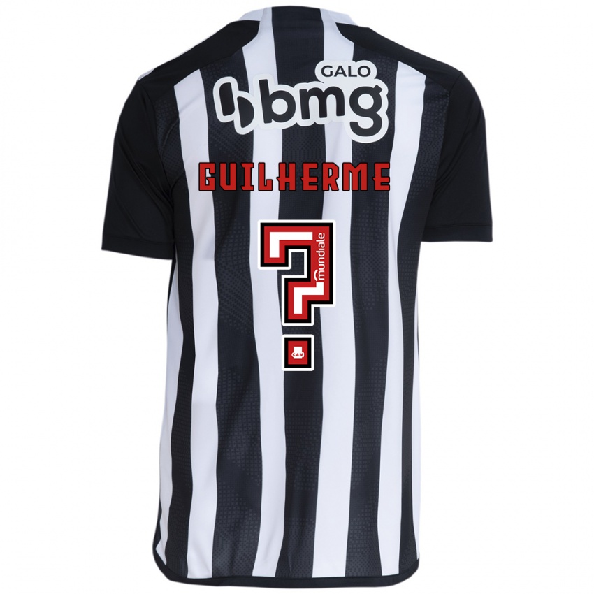 Niño Camiseta Kauan Guilherme #0 Blanco Negro 1ª Equipación 2024/25 La Camisa Perú