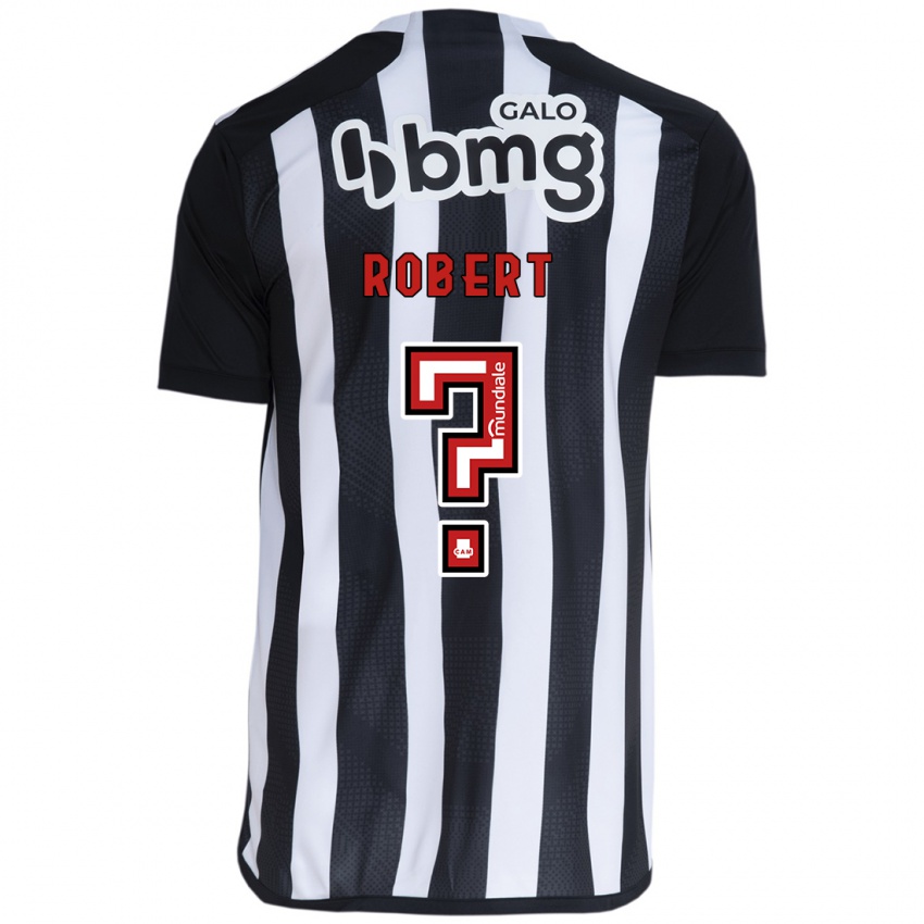 Niño Camiseta Robert Pinto #0 Blanco Negro 1ª Equipación 2024/25 La Camisa Perú