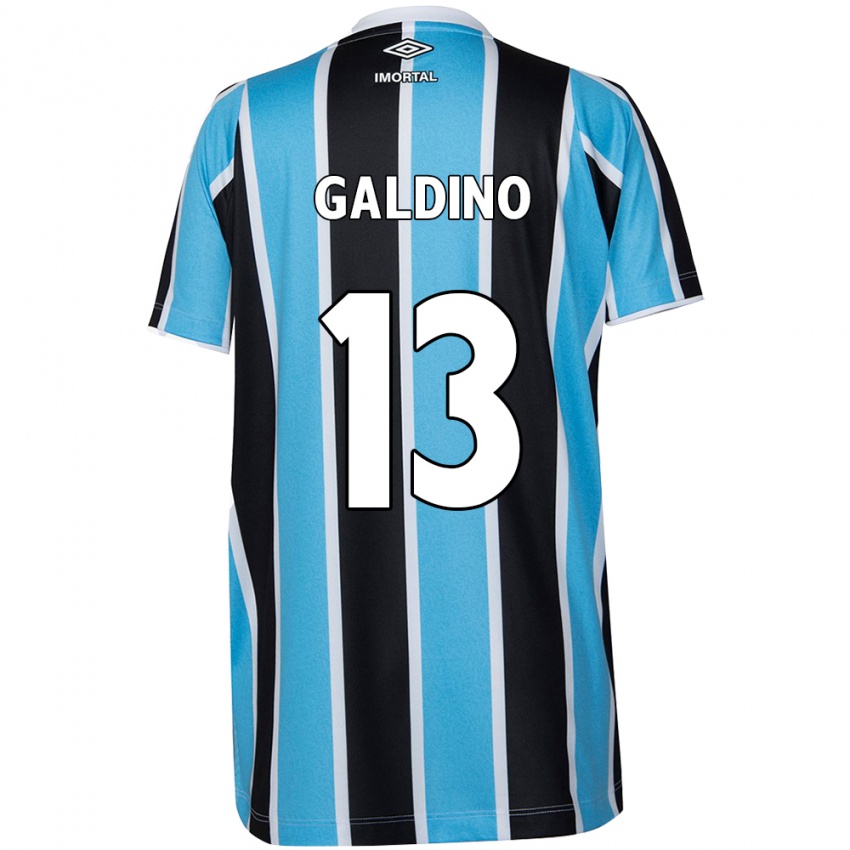 Niño Camiseta Everton Galdino #13 Azul Negro Blanco 1ª Equipación 2024/25 La Camisa Perú