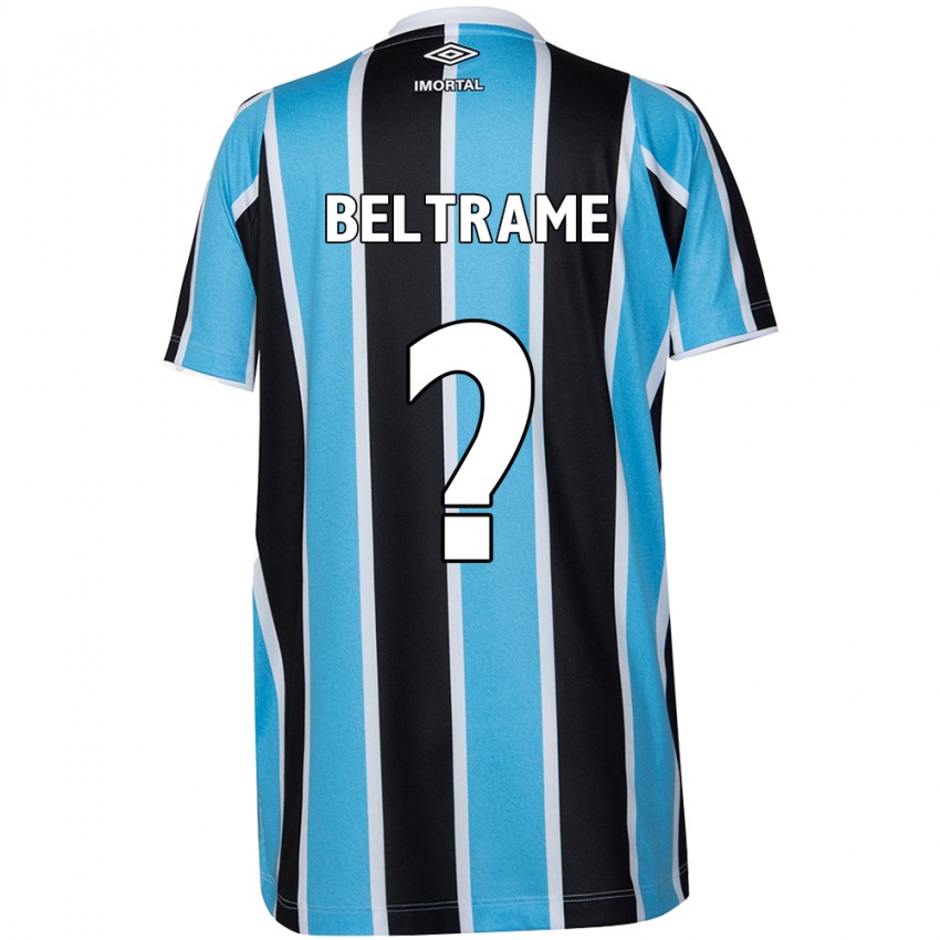 Niño Camiseta Thiago Beltrame #0 Azul Negro Blanco 1ª Equipación 2024/25 La Camisa Perú