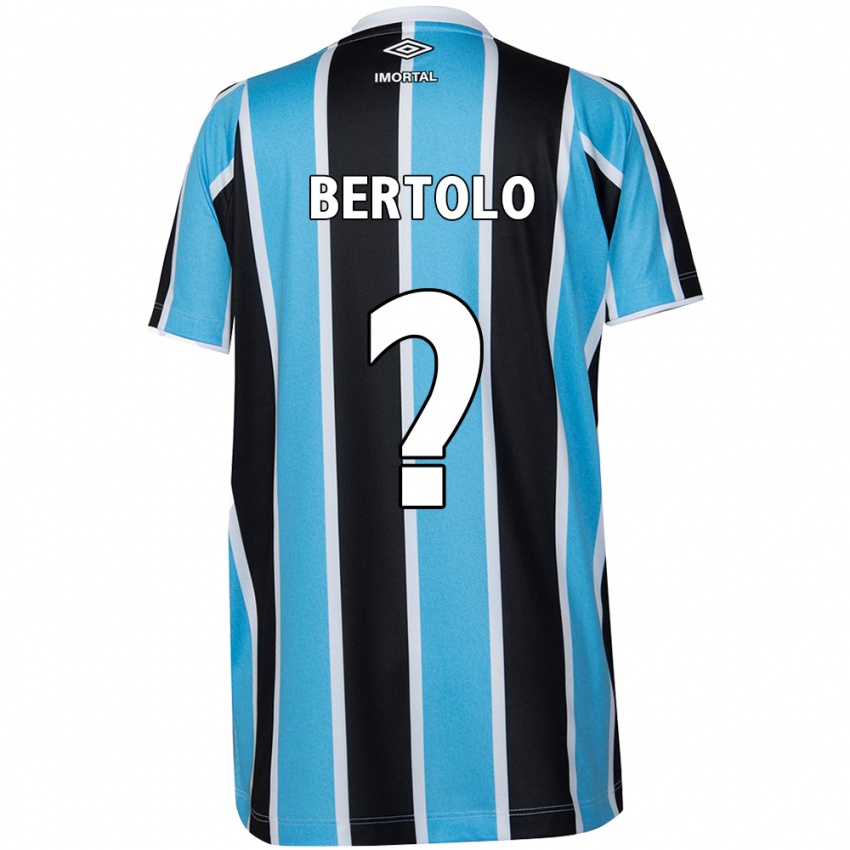 Niño Camiseta Mateus Bertolo #0 Azul Negro Blanco 1ª Equipación 2024/25 La Camisa Perú