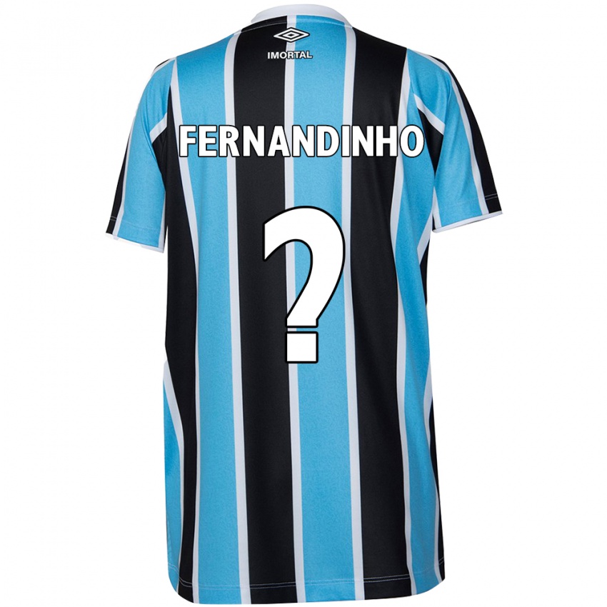 Niño Camiseta Fernandinho #0 Azul Negro Blanco 1ª Equipación 2024/25 La Camisa Perú