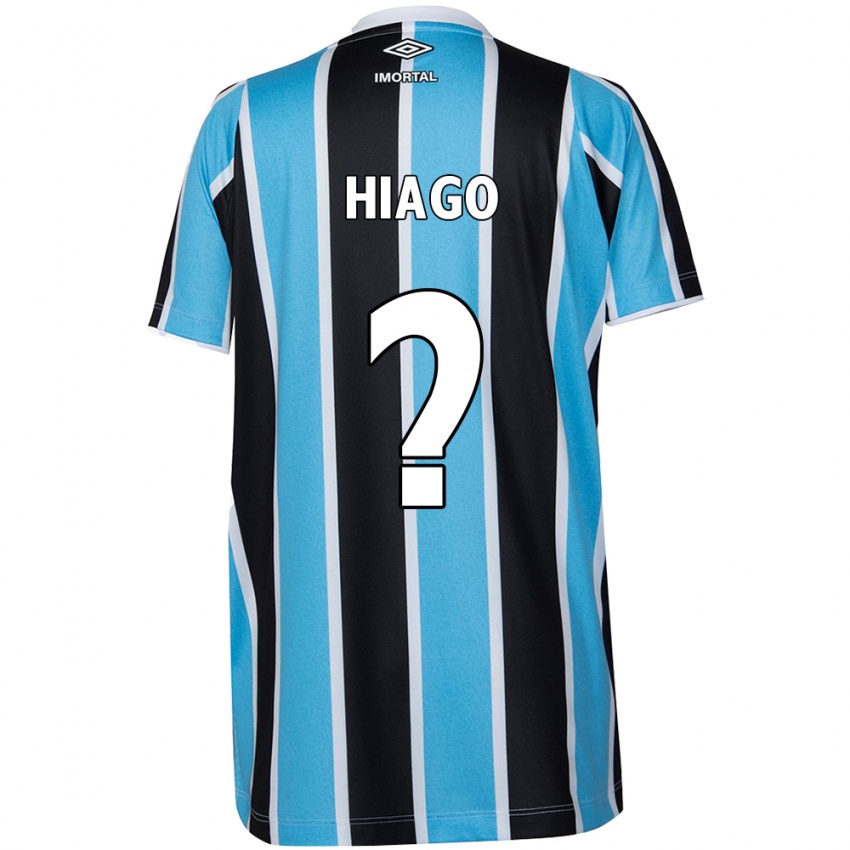 Niño Camiseta Hiago #0 Azul Negro Blanco 1ª Equipación 2024/25 La Camisa Perú