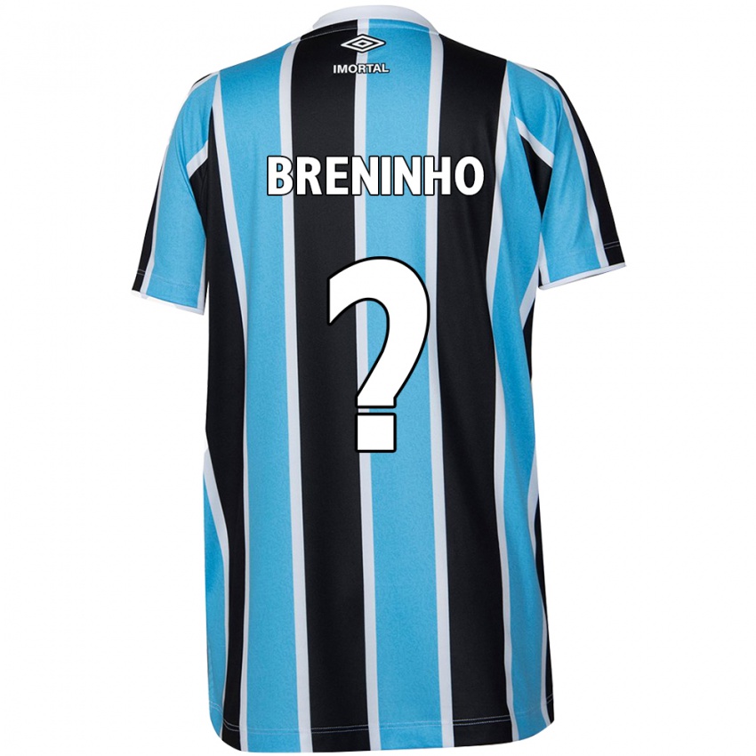 Niño Camiseta Breninho #0 Azul Negro Blanco 1ª Equipación 2024/25 La Camisa Perú